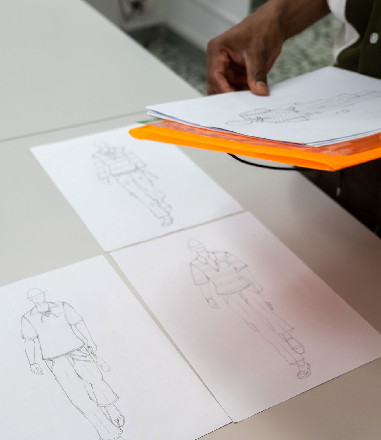 Figurino e studio di collezione realizzato durante il corso Fashion Design