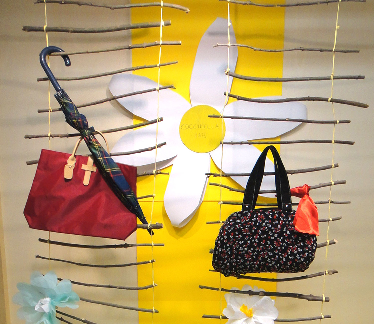 Layout espositivo realizzato durante il corso Visual Merchandising