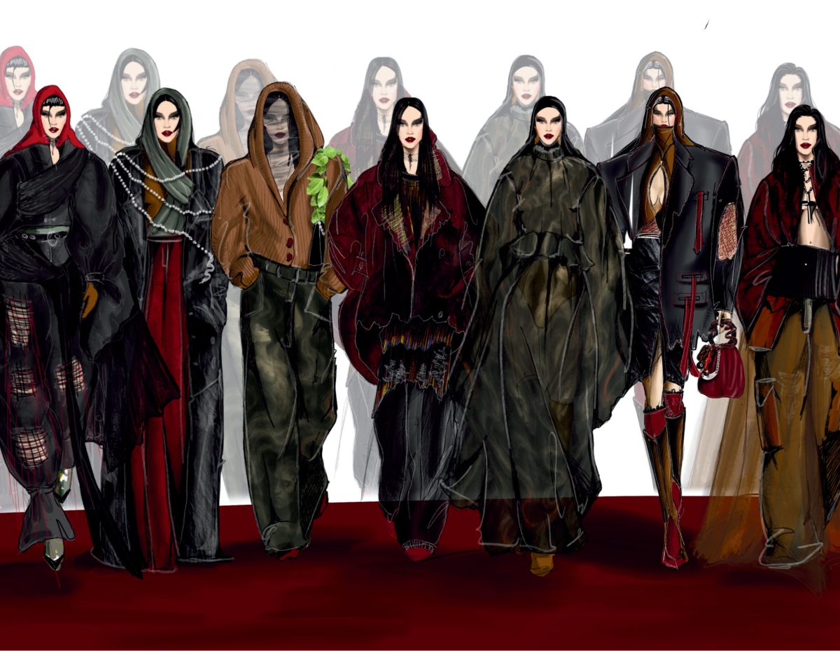 Corso Fashion Design a Verona - studenti al lavoro su figurini e collezioni moda